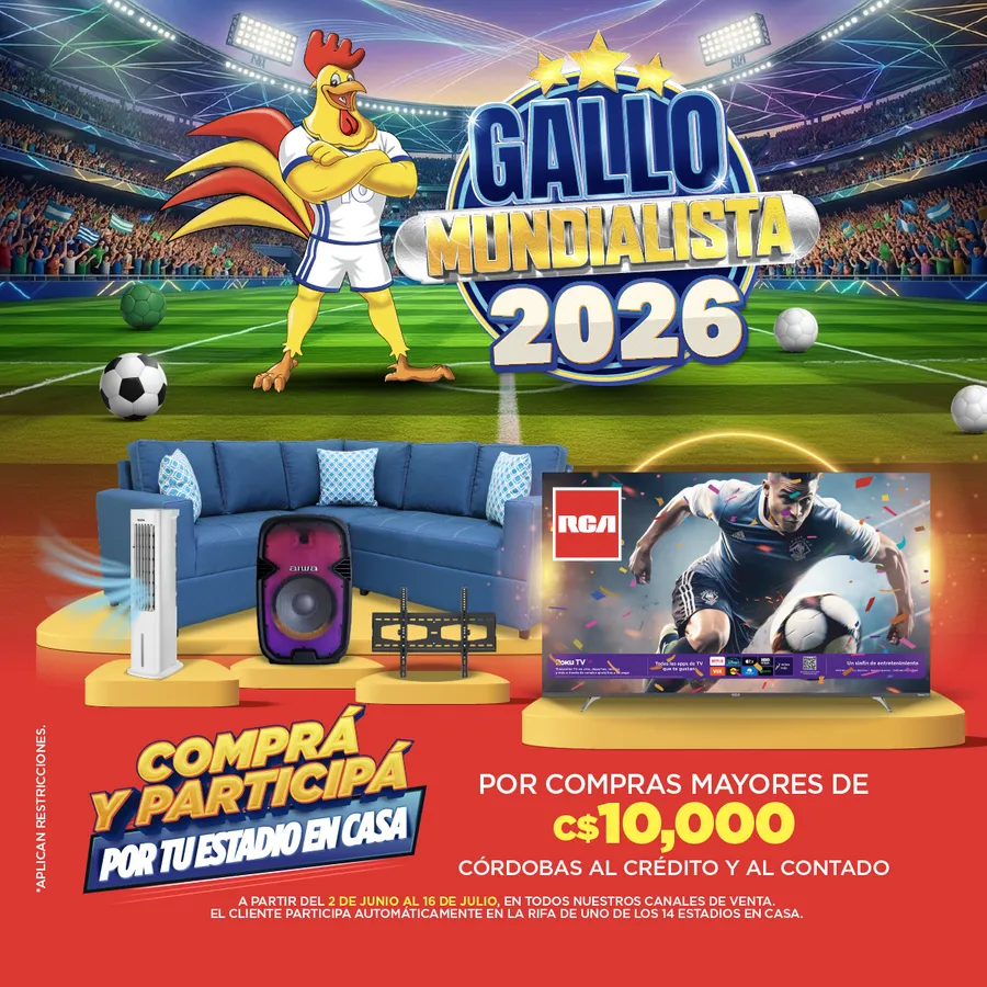 El Gallo Más Gallo Mundialista - 14 Estadios en Casa